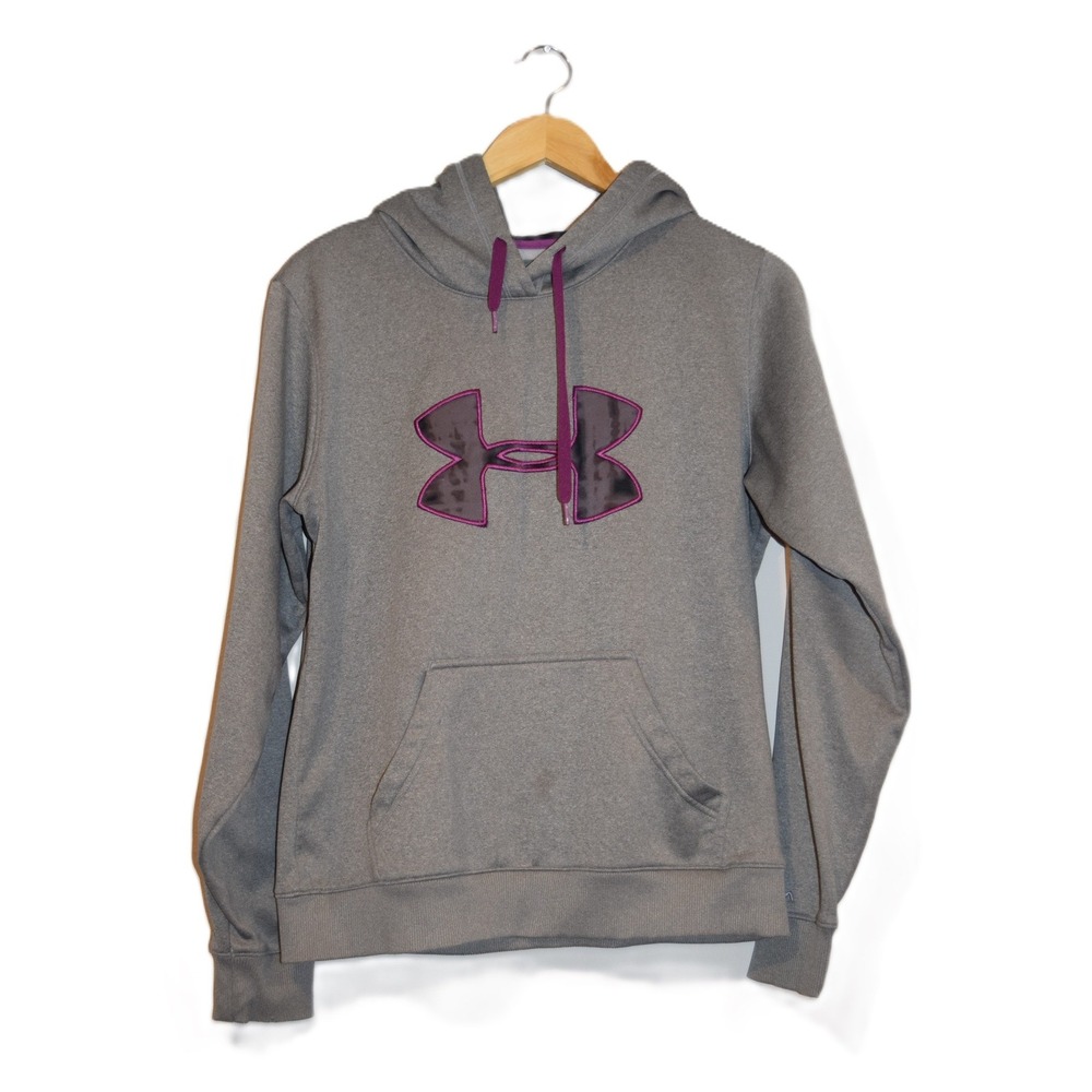 Under Armour Women Gray UA Storm Hoodie Sweatshirt Size M Loose‎ Fit